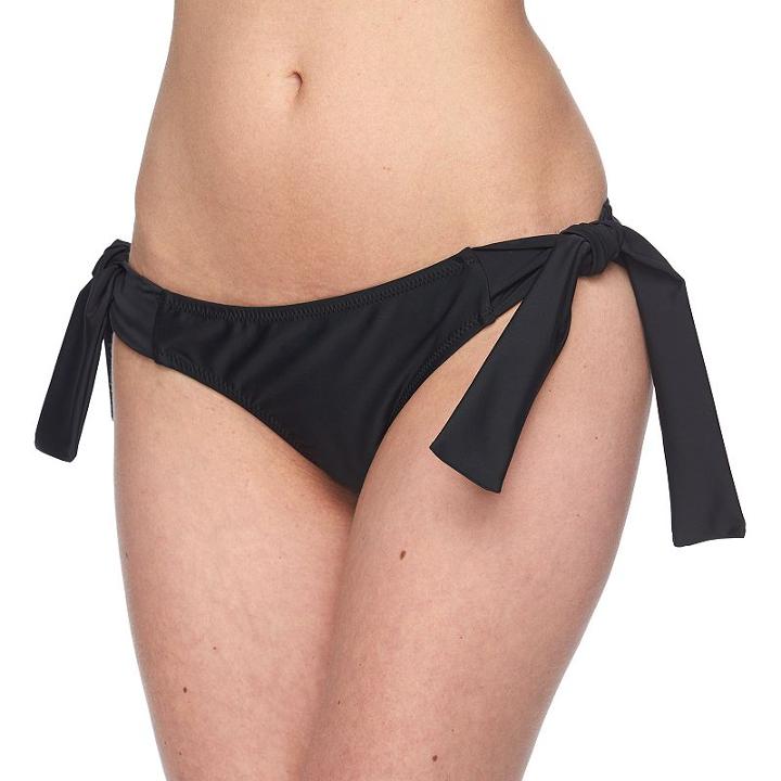 Women's Pink Envelope Bikini Bottoms, Size: Medium, Black