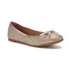 So&reg; Candy Girls' Ballet Flats, Size: 4, Gold