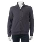 Men's Apt. 9&reg; Modern-fit Raglan Slubbed Full-zip Jacket, Size: Large, Grey (charcoal)