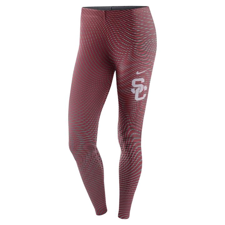 Women's Nike Usc Trojans Legacy Running Tights, Size: Medium, Red