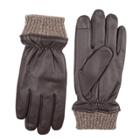 Men's Dockers Intelitouch Leather Touchscreen Gloves, Size: Medium, Brown