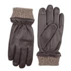 Men's Dockers Intelitouch Leather Touchscreen Gloves, Size: Medium, Brown
