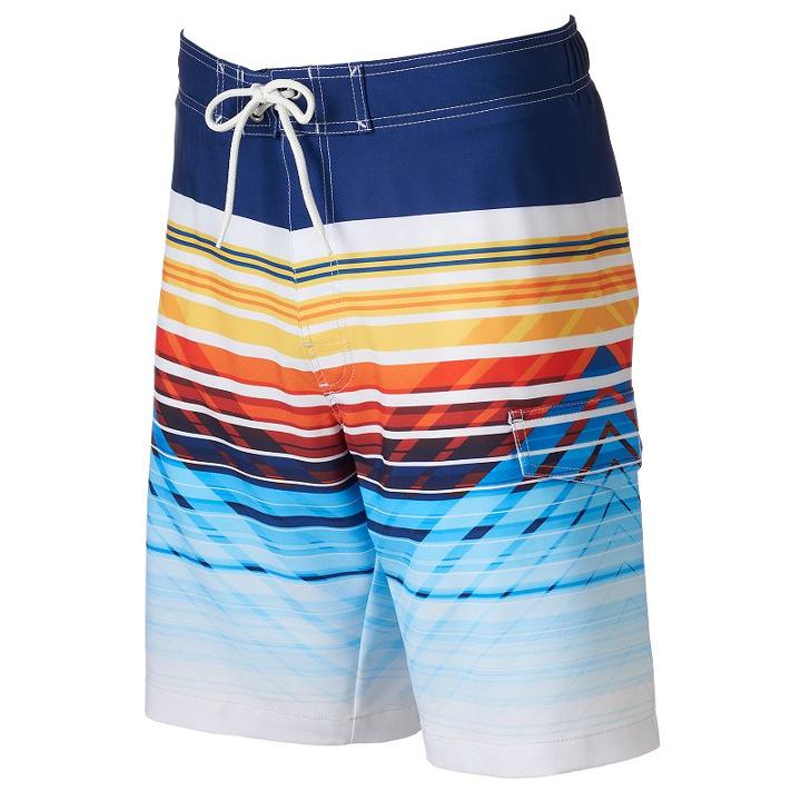 Men's Sonoma Goods For Life&trade; Striped Stretch Swim Trunks, Size: Small, Purple Oth