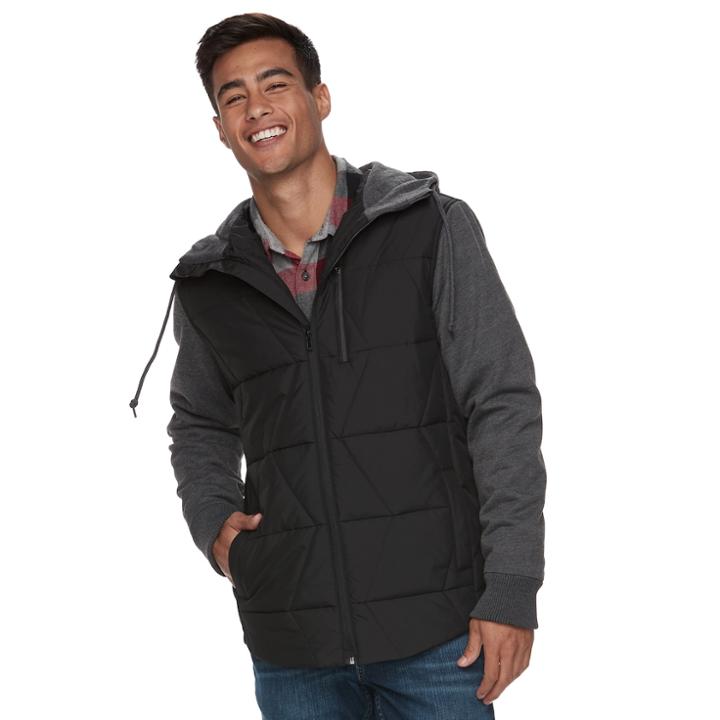 Men's Urban Pipeline Vest Jacket, Size: Xxl, Black