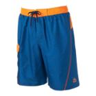Men's Rbx Heathered Performance Swim Trunks, Size: Medium, Blue