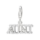 Personal Charm Sterling Silver Aunt Charm, Women's, Grey