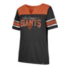 Women's '47 Brand San Francisco Giants Match Tri-blend Tee, Size: Small, Black