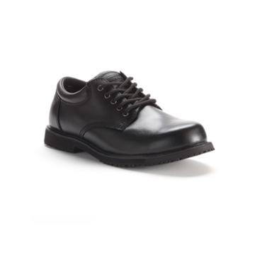 Grabbers Men's Slip-resistant Oxford Work Shoes, Size: Medium (9.5), Black