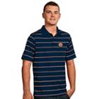 Men's Antigua Auburn Tigers Deluxe Striped Desert Dry Xtra-lite Performance Polo, Size: 3xl, Blue Other