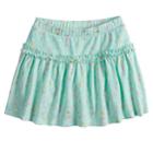 Girls 4-10 Jumping Beans&reg; Pattern Ruffled Skort, Size: 6, Light Blue