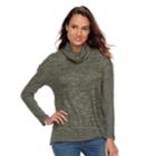 Petite Sonoma Goods For Life&trade; Cowlneck Sweater, Women's, Size: Xl Petite, Med Green