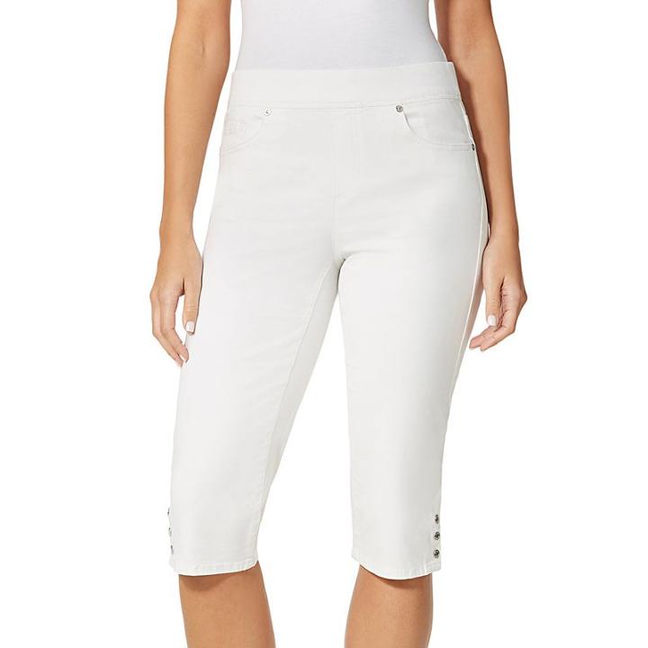 Women's Gloria Vanderbilt Avery Skimmer Pants, Size: 8, White