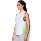 Women's Under Armour Favorite Mesh Sleeveless Hoodie, Size: Large, White