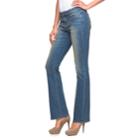 Women's Jennifer Lopez Curvy Fit Bootcut Jeans, Size: 6 T/l, Med Blue