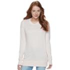 Juniors' So&reg; Boyfriend Tunic Sweatshirt, Teens, Size: Medium, Lt Orange