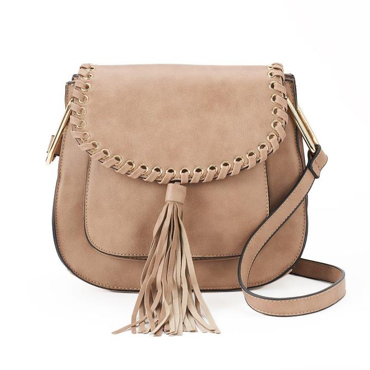 Deluxity Heather Flap Crossbody, Women's, Beig/green (beig/khaki)