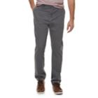 Men's Sonoma Goods For Life&trade; Modern-fit Athletic Stretch Twill Chino Pants, Size: 34x30, Grey