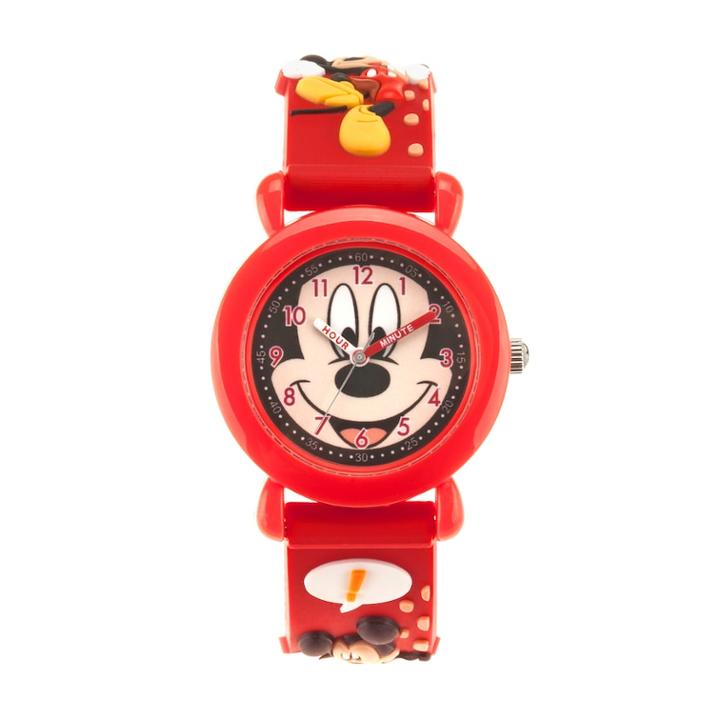 Disney's Mickey Mouse Roadster Racer Kids' Time Teacher Watch, Adult Unisex, Size: Medium, Red
