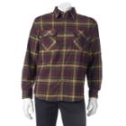 Men's Woolrich Hikers Trail Modern-fit Flannel Button-down Shirt, Size: Large, Drk Purple