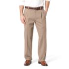 Men's Dockers&reg; Stretch Easy Khaki D4 Relaxed-fit Pleated Pants, Size: 38x34, Beig/green (beig/khaki)