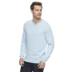 Men's Apt. 9&reg; Modern-fit 12gg Merino V-neck Sweater, Size: Medium, Light Blue
