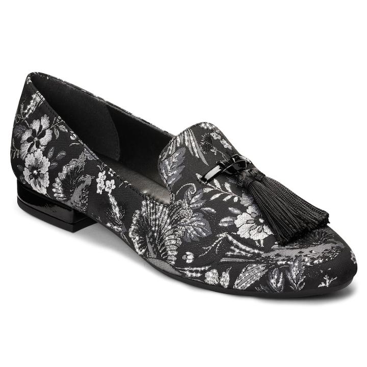 A2 By Aerosoles Roundabout Women's Fringe Loafers, Size: 8, Black