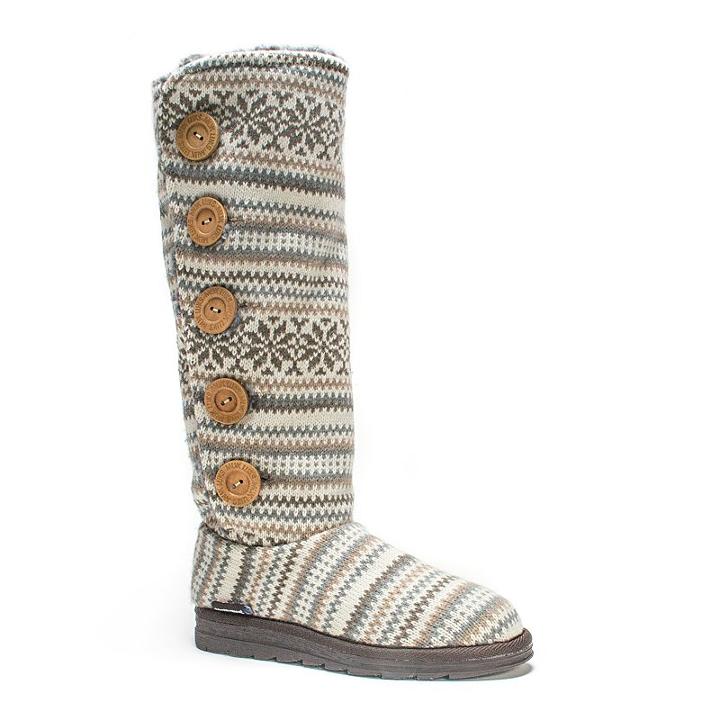 Muk Luks Malena Women's Tall Boots, Girl's, Size: 6, White