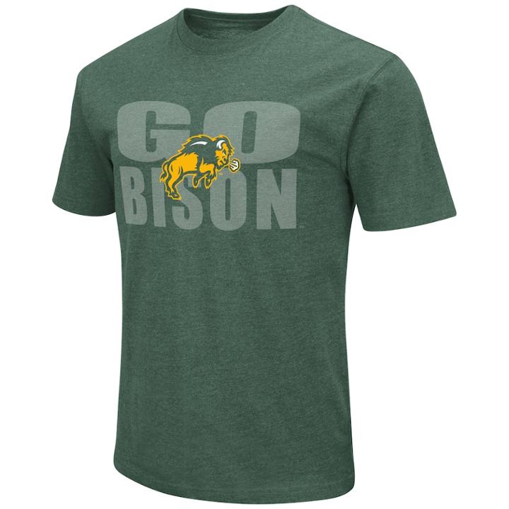 Men's North Dakota State Bison Motto Tee, Size: Xl, Dark Green