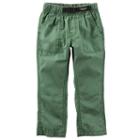 Boys 4-8 Carter's Buckled Poplin Pants, Size: 7, Green Oth