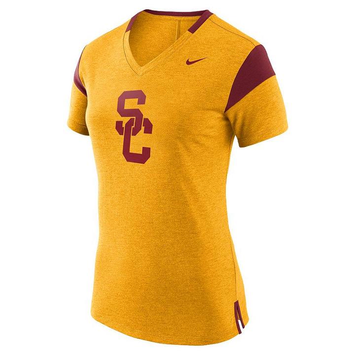 Women's Nike Usc Trojans Fan Top, Size: Medium, Gold