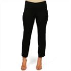 Women's Harve Benard Side Zip Ankle Pants, Size: 8, Black