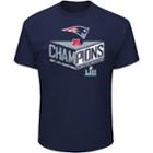 Men's New England Patriots 2017 Afc Champions Destiny Drive Tee, Size: Xxl, Blue (navy)