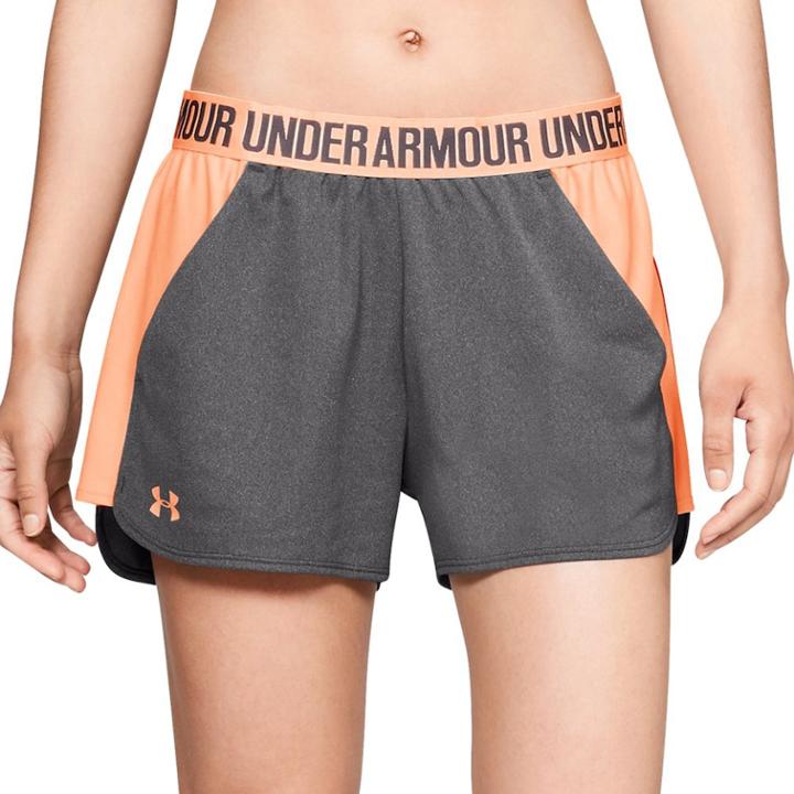 Women's Under Armour Play Up Pocket Shorts, Size: Medium, Dark Grey