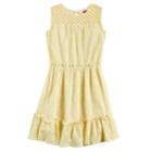 Disney D-signed Girls 7-16 Crochet Dress, Size: Medium, Lt Yellow
