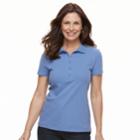 Women's Croft & Barrow&reg; Classic Polo, Size: Medium, Blue (navy)