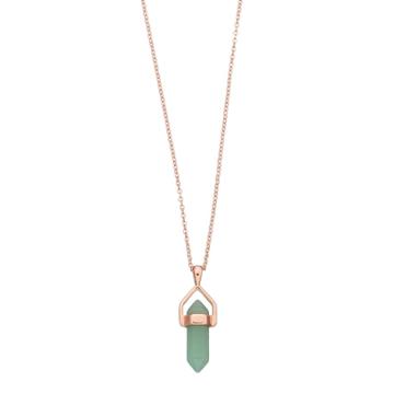 Healing Stone Aventurine Pendant Necklace, Women's, Green