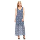 Women's Ronni Nicole Burnout Lace Maxi Dress, Size: 10, Blue (navy)