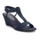 New York Transit Got It All Women's Wedge Sandals, Size: Medium (10), Blue