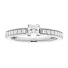14k Gold 3/4 Carat T.w. Igl Certified Diamond Princess Cut Engagement Ring, Women's, Size: 10, White