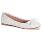 So&reg; Boat Women's Ballet Flats, Size: Medium (5), White