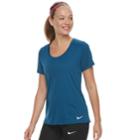 Women's Nike Dry Training Tee, Size: Small, Blue