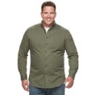 Big & Tall Croft & Barrow&reg; Regular-fit Twill Button-down Shirt, Men's, Size: Xl Tall, Green