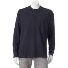 Men's Woolrich Classic-fit Pocket Henley, Size: Medium, Black
