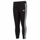 Girls 7-16 Adidas Applied Stripe Leggings, Size: Small, Black