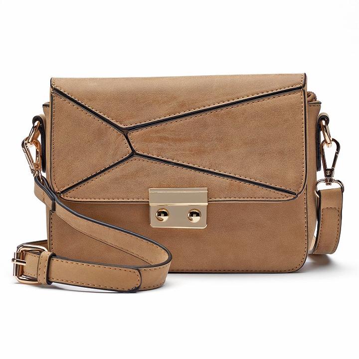 Mellow World Selena Asymmetrical Flap Crossbody Bag, Women's, Lt Brown