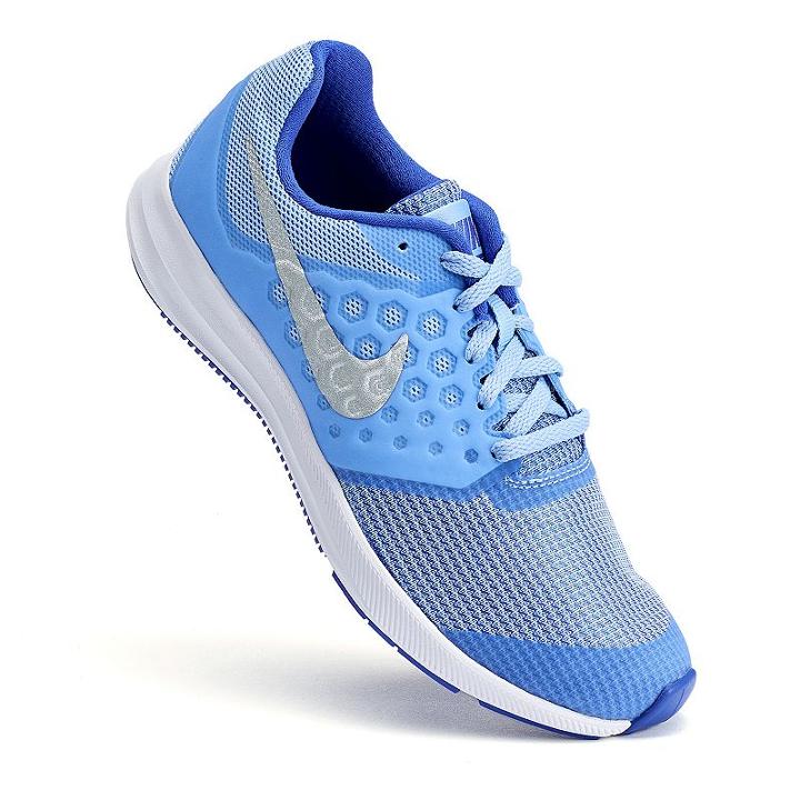 Nike Downshifter 7 Grade School Girls' Running Shoes, Girl's, Size: 5, Blue