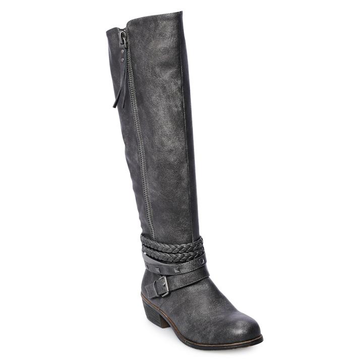 So&reg; Olive Women's Tall Boots, Size: 9 Wc, Grey
