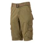 Men's Xray Belted Cargo Shorts, Size: 36, Beig/green (beig/khaki)