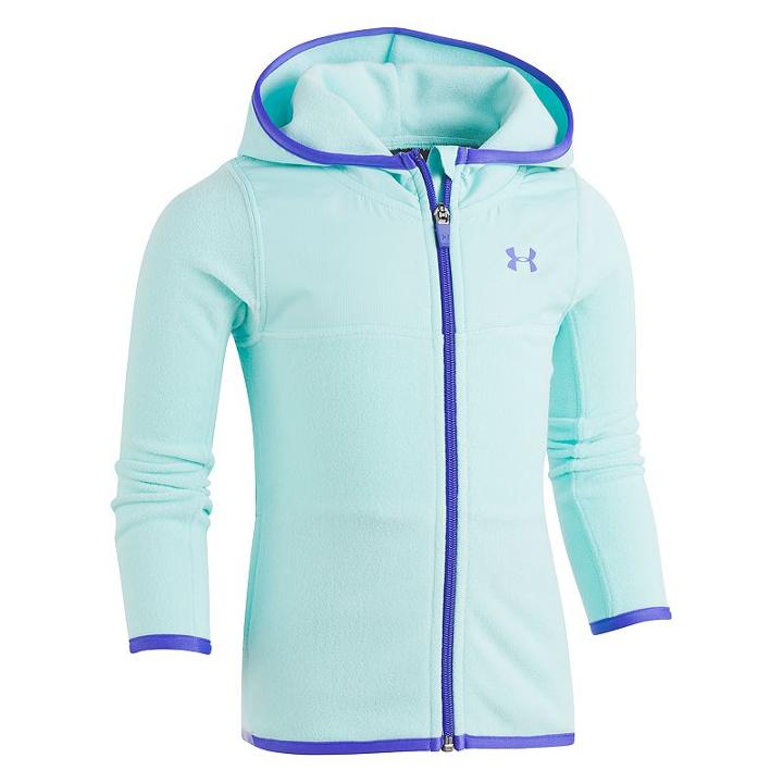 Girls 4-6x Under Armour Zip Hoodie, Size: 5, Light Blue