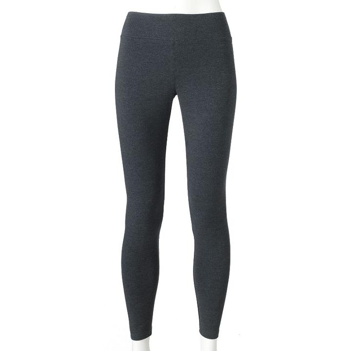 Jockey Sport Ankle Leggings, Women's, Size: Medium, Grey